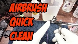 Airbrush quickclean Cleaning between colors [upl. by Lek597]