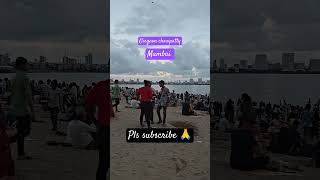 Girgaon chowpatty beach ⛱️ Mumbai Maharashtra  short video 📷 [upl. by Baldwin]