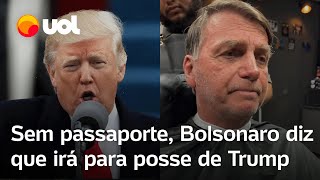 Bolsonaro diz que irá à posse de Trump em 2025 mesmo sem ter passaporte veja vídeo [upl. by Leonsis]