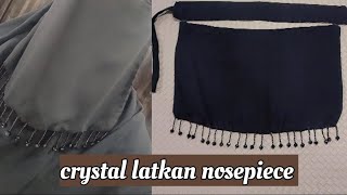 TRENDING CRYSTAL LATKAN NOSE PIECE  NIQAB CUTTING AND STITCHING viralvideo trending [upl. by Blanc826]