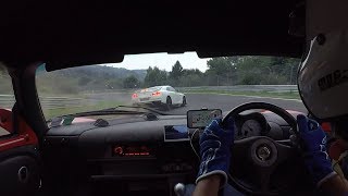 A fast lap at the Ring with my Exige and a dangerous Nissan GTR driver [upl. by Fabriane]