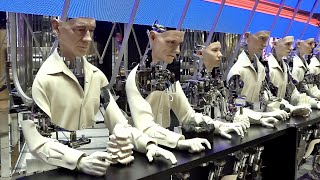 Human Robot Mass Production Process with New 3D Printer Factory in Korea [upl. by Atinaujnas17]