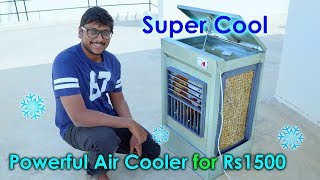 How to Make a Powerful Air Cooler at Home under 1500 Rs [upl. by Emina]