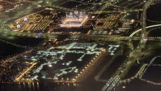 Aerial View of Abu Dhabi UAE from an Airplane about to land [upl. by Anesor]