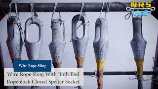 Review Wire Rope Sling With Both End Ropeblock Closed Spelter Socket [upl. by Naret815]