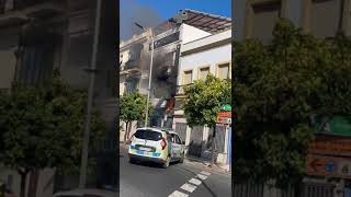 Susto en Ayamonte por el incendio de una farmacia [upl. by Eiram]