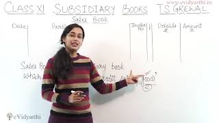 Introduction  Sales Book  Subsidiary Books Accounts Class 11th [upl. by Tayib]