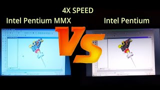 Intel Pentium MMX 100MHz vs Intel Pentium 100MHz Socket 7 amp Socket 3 100MHz x86 CPU challenge [upl. by Kotto]