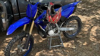 Riding at Appalachia Bay state park on the YZ250 yz250 trailriding [upl. by Nadeau806]