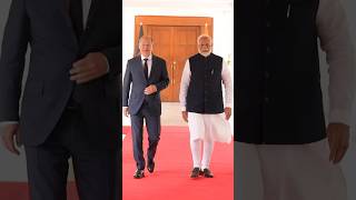 PM Modi meets German Chancellor Olaf Scholz in New Delhi  shorts [upl. by Nikkie]