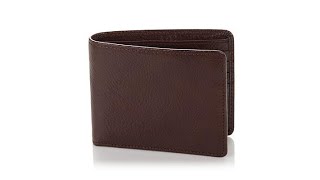 TravelSmith Mens Leather RFIDBlocking Billfold Wallet [upl. by Tram]