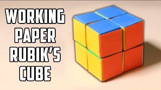 How To Make A Working Rubiks Cube Out Of Paper [upl. by Adaner]