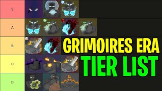 New Grimoires Era Tier List 2024  All Grimoires Ranked From Best To Worst [upl. by Adnauqal933]