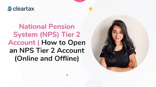 National Pension System NPS  How to Open NPS Tier 2 Account Online and Offline [upl. by Robbyn]