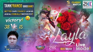 👤LAYLA  SERU GOKIL‼️ TANK YG SUPPORT ITU BEST DEH🔥😎 BEST GAMEPLAY MOMENT‼️  Channel skkgameplay [upl. by Alo]