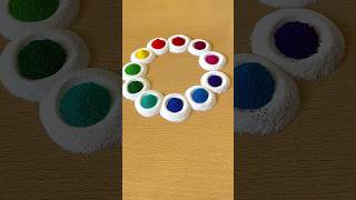 Simple Rangoli  Satisfying Rangoli  Easy Rangoli Tips and Tricks  ASMR rangoli satisfying asmr [upl. by Yenahc]