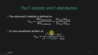 The FStatistic and FDistribution [upl. by Drehcir]