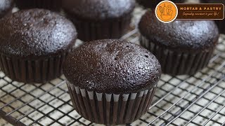 CHOCOLATE CUPCAKE RECIPE  Ep 29  Mortar and Pastry [upl. by Aeel647]