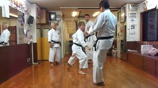 Master Arakaki Toshimitsu is teaching Fukyu Kata Ichi Bunkai of Matsubayashi Shorin Ryu Okinawa [upl. by Yelyak]