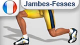 Exercice des jambes et fessier  Fentes gym [upl. by Denae]