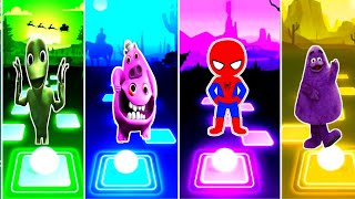 Alien Dance🆚CHEF PIGSTER🆚Spider Man 2D🆚The Grimace Shake McDonald’s Drink🌟Who is best [upl. by Dillon]