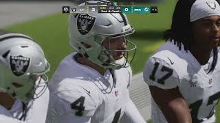 Week 11 Raiders vs Dolphins Final seconds TD score for the win [upl. by Atinuahs982]