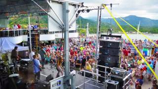 Mobile Stage Craned onto Cruise Ship Blues Cruise 2017  StageRentalcom [upl. by Belvia]