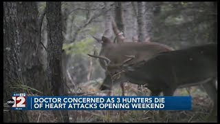 3 hunters in midMichigan die from heart attacks on opening weekend [upl. by Charil]