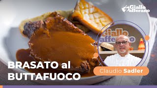 BRASATO al BUTTAFUOCO la ricetta dello Chef stellato Claudio Sadler 😋🥩🍷 [upl. by Ernie]