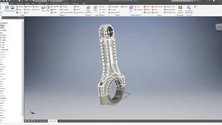 Inventor 2019  Tutorial 4 3D Modelling a Connecting Rod Part 2 [upl. by Nodnas423]