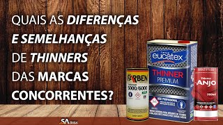 Saiba Para que serve cada tipo de Thinner  Diferença entre eles Farben Eucatex Anjo  Diluição [upl. by Cynthia385]