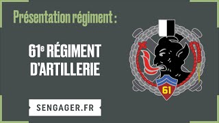 Présentation du 61e régiment dartillerie [upl. by Yelrebmik]