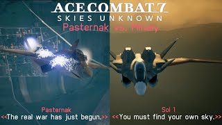 Ace Combat 7 Skies Unknown  Pasternak vs Mihaly  CFA44 Nosferatu [upl. by Assiruam]