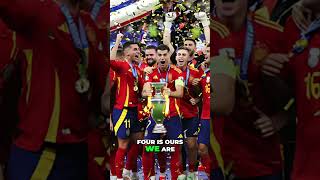 Spain the victory of Euro 2024 Champions Celebration Song euro2024 eurochampionship shorts [upl. by Eissac]