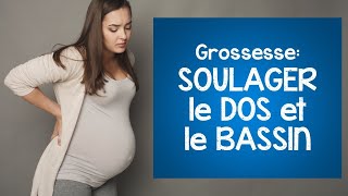 Enceinte  douleur au dos et au bassin voici un exercice pour soulager la douleur [upl. by Enaerb]