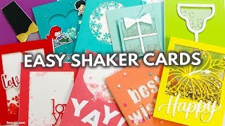 10 EASY SHAKER CARD IDEAS That Are PERFECT For Beginners [upl. by Gaw]