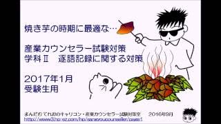 産業カウンセラー試験対策（学科Ⅱ 逐語記録問題に対する対策）2017年1月受験生用 [upl. by Feil]