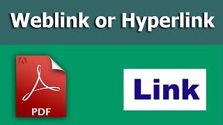 How to create a weblink or hyperlink in pdf form using adobe Acrobat Pro [upl. by Yelserp228]