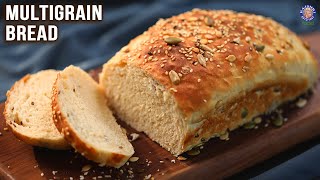 Multigrain Bread Recipe  No Eggs  How To Make Soft Bread at Home  Baking Ideas  Bhumika [upl. by Velasco]