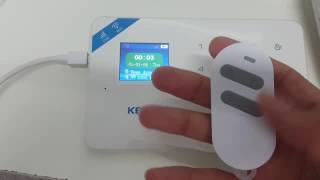 Kerui W18 alarm system how to set Stay arming zone SOS zone [upl. by Malchus]