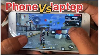 phone vs laptop 🤗🤗🤔freefireviralvideo gaming [upl. by Are]