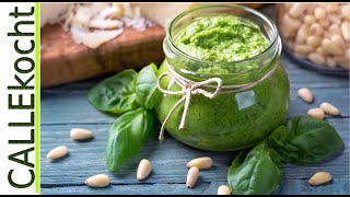 Süßes Pesto aus weißer Schokolade Pinien und Basilikum einfach selber machen Unser Rezept [upl. by Ymer]