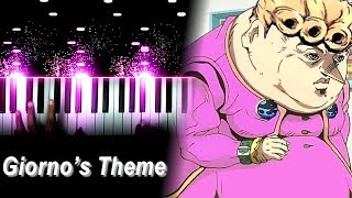 quotGiornos Themequot  quotil vento doroquot  JoJos Bizarre Adventure Golden Wind OST Piano [upl. by Nigen]