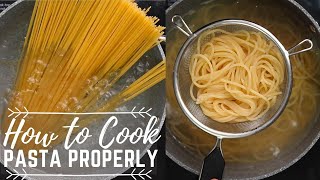 How To Cook Pasta Properly  Step by Step Pasta Cooking [upl. by Jock421]