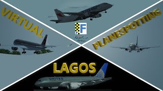 Virtual Plane Spotting At Lagos Airport 1  FlightGear [upl. by Nancy]