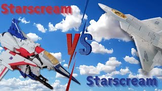 Transformers Stop Motion  Starscream VS Starscream [upl. by Noseimaj]