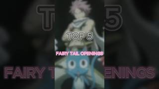 Top 5 Fairy Tail Openings anime fairytail synthantic [upl. by Halbeib]