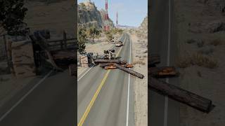 Realistic Highway Car Crashes 49  beamngdrive [upl. by Enaej]