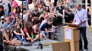 Demonstration quotKultur braucht Zeitquot von Studenten und Jugendlichen in Bamberg [upl. by Assilen]