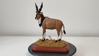 Giant Eland Sculpture  Handmade Polymer Clay Sculpture Africa [upl. by Carolin30]